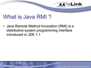 Introduction to Remote Method Invocation (RMI) | PPT