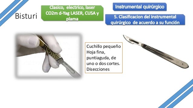 El instrumental quirurgico