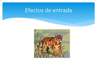 Efectos de entrada
 