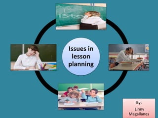 Issues in
lesson
planning
By:
Linny
Magallanes
 