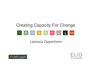 Creating Capacity For Change


      Leonora Oppenheim
 