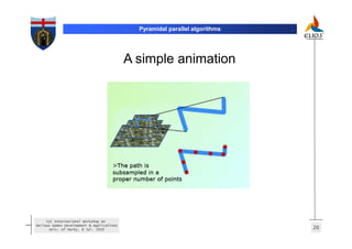 Pyramidal parallel algorithms




                                           A simple animation




     1st International Workshop on
Serious Games Development & Applications
       Univ. of Derby, 8 Jul. 2010                                           20
 