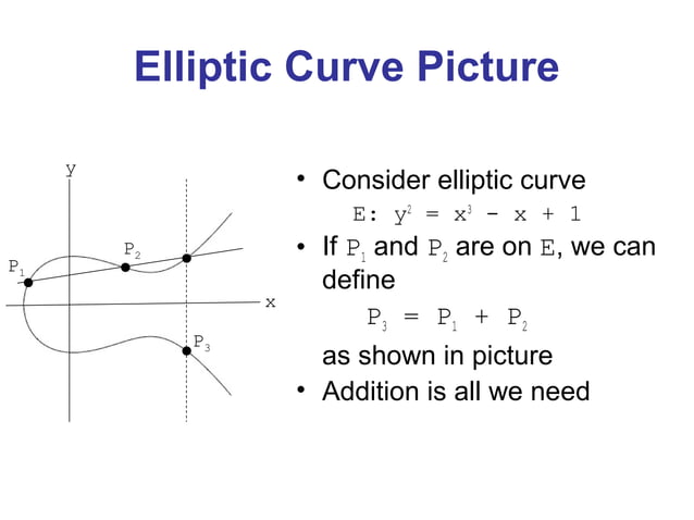Elliptical curve cryptography | PPT