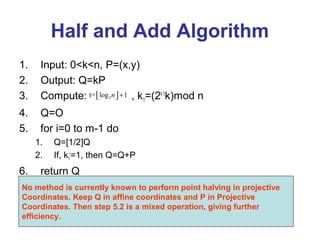 Elliptical curve cryptography | PPT