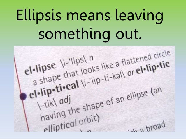 PPT ELLIPTICAL SENTENCE