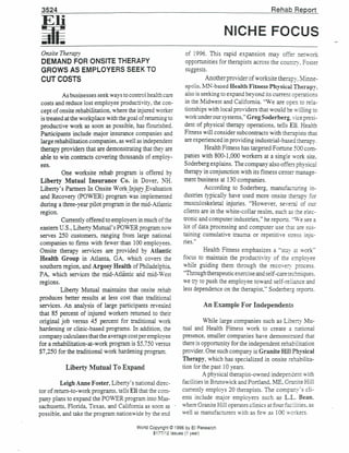 Eli rehab report article feb 1996