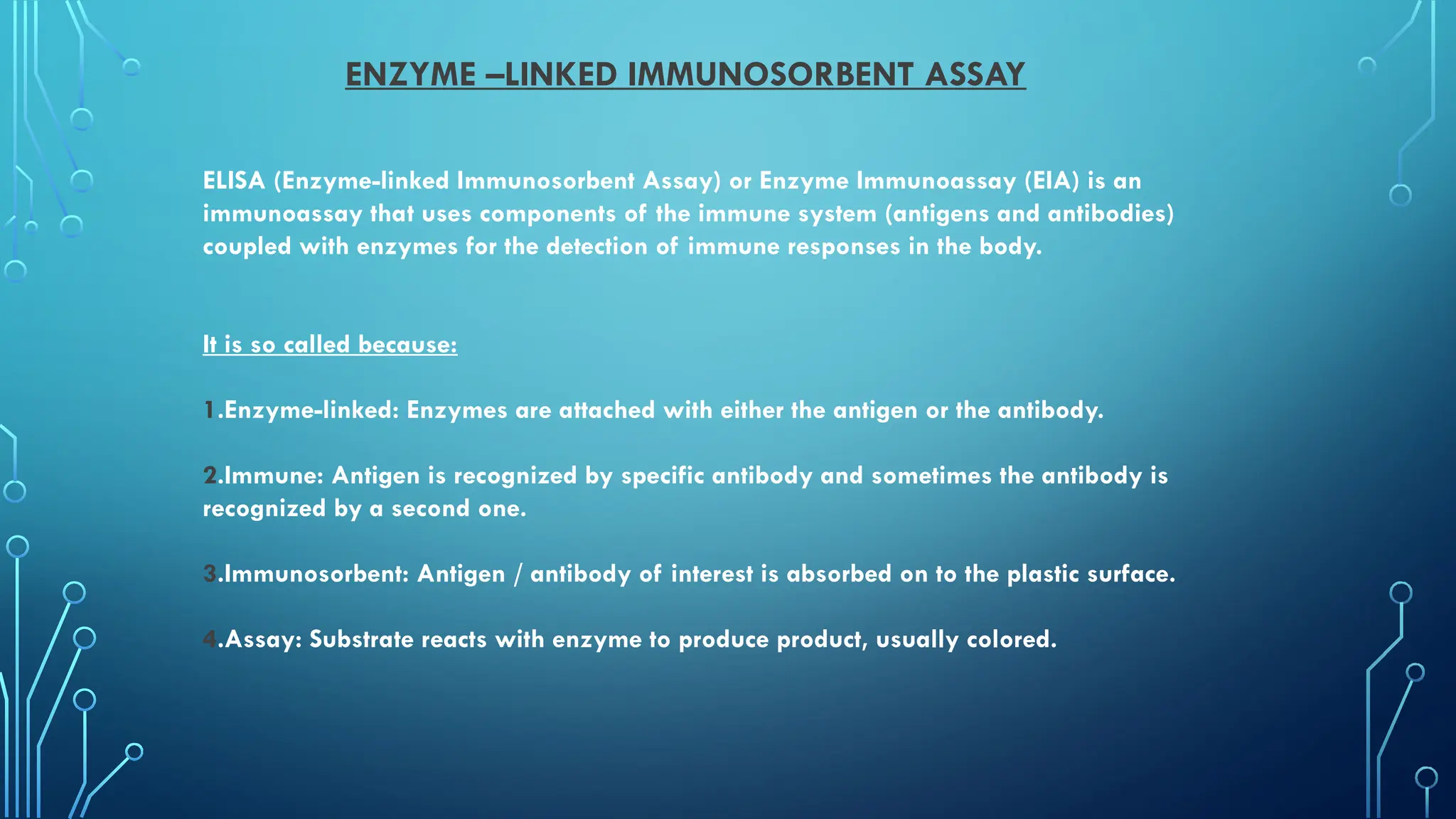 ELISA(Enzyme linked immunosorbent assay) | PPTX