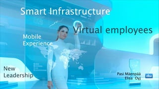 Virtual employees
Pasi Mäenpää 
Elisa Oyj
Smart Infrastructure
New 
Leadership
Mobile 
Experience
 