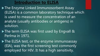 Elisa and its type | PPTX