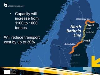 • Capacity will
increase from
1100 to 1600
tonnes
• Will reduce transport
cost by up to 30%
 