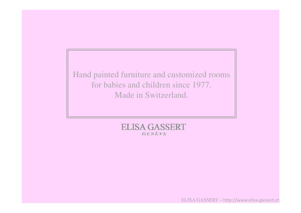 Elisa Gassert Hand Painted Furniture And Customized Rooms For Babie