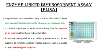 Enzyme linked Immunosorbent Assay (ELISA) & Radio Immunoassay (RIA).pptx