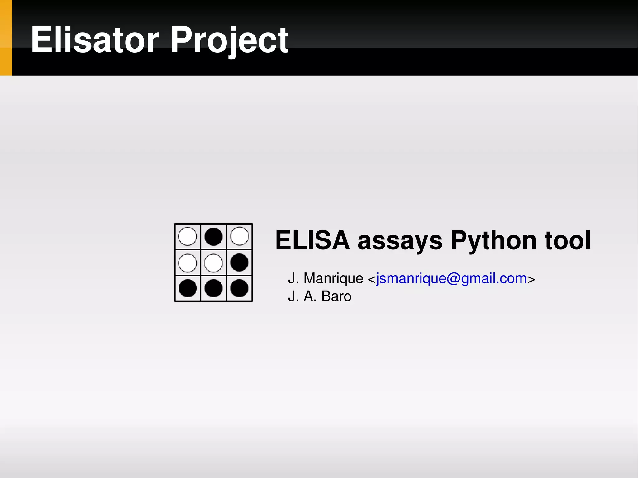Elisator slides for Maemo Summit 2008
