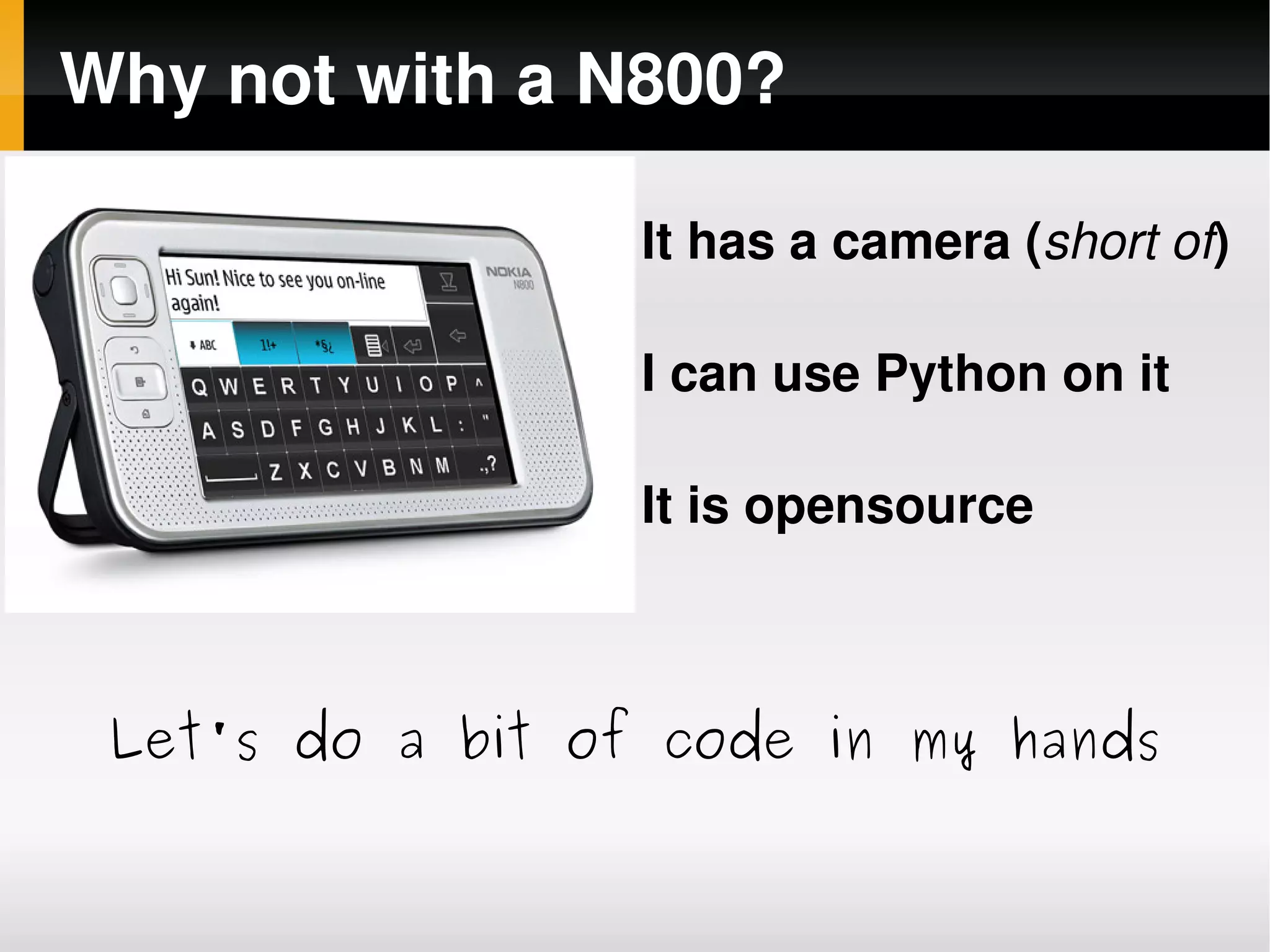 Elisator slides for Maemo Summit 2008