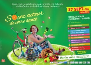 Affiche "Soyez acteur de votre santé", 17 septembre, Besançon