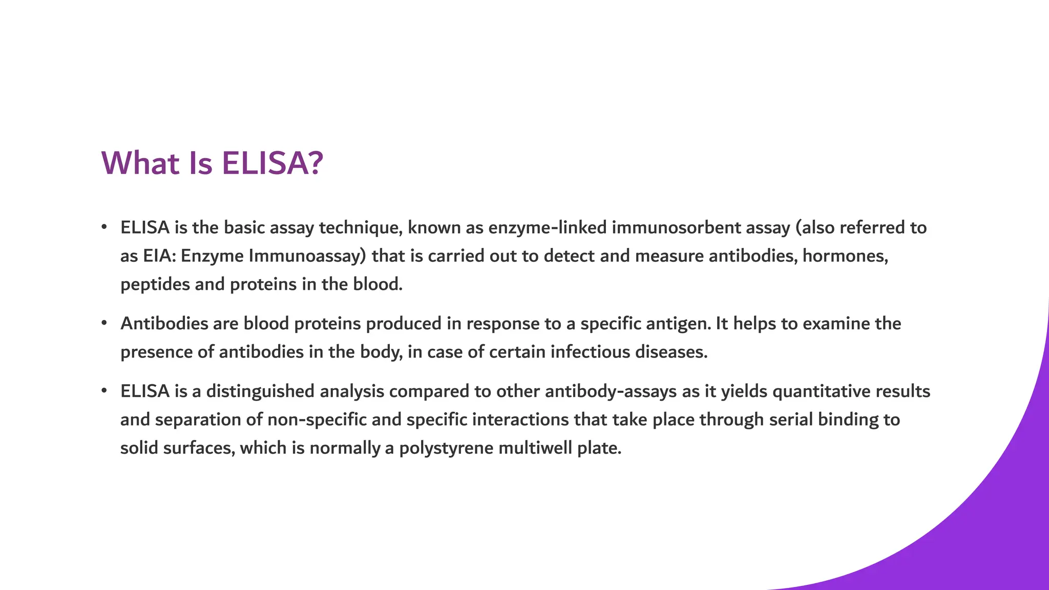 ENZYME LINKED IMMUNOSORBENT ASSAY (ELISA) | PDF