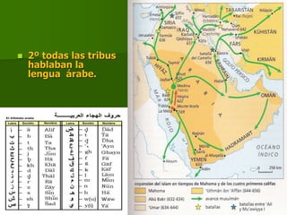  2º todas las tribus
hablaban la
lengua árabe.
 
