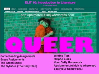 http://palmoreelit10q.wordpress.com 
Writing Tips 
Helpful Links 
Your Daily Homework 
Assignment (which is where you 
post your homework.) 
 
