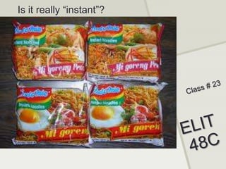 Is it really “instant”?
 