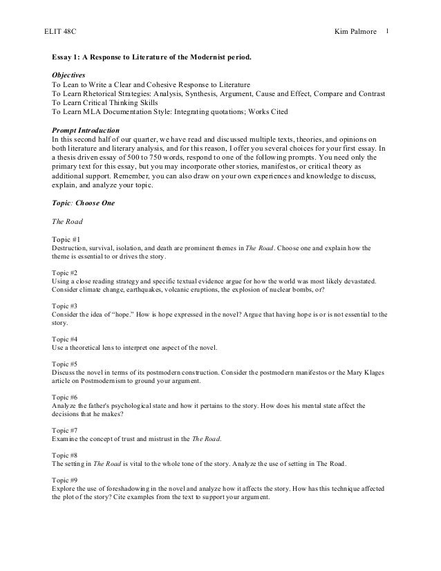 The road essays