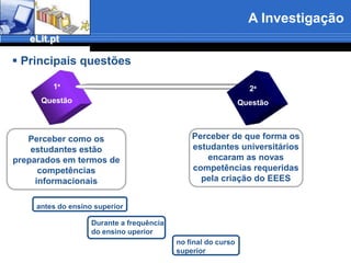 Tudoistodefinirá as necessidades de informação