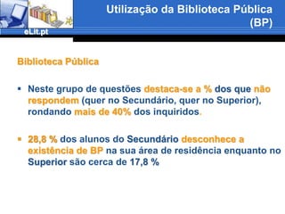 O que fazem os alunos na BE/BF3ºlugar%