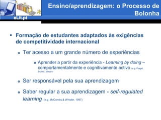 Utilização da BPUtilização dos recursos disponíveis (catálogo, acesso livre, biblioteca digital, catálogo electrónico, bases de dados) cerca de 30%denão respondentesSecundário: exceptuando o acesso livre (mesmo com 48,2% que nunca utilizaram) a % de não utilização dos recursos disponíveisultrapassa sempre os 50%Superior: cerca de 50%nunca usou:catálogo (electrónico ou de fichas), a bibloteca digital e as bases de dadosapesar de o acesso livre ser o recurso mais utiizado apenas 12% o faz frequentemente, nunca sendo utilizado por 31,2%.