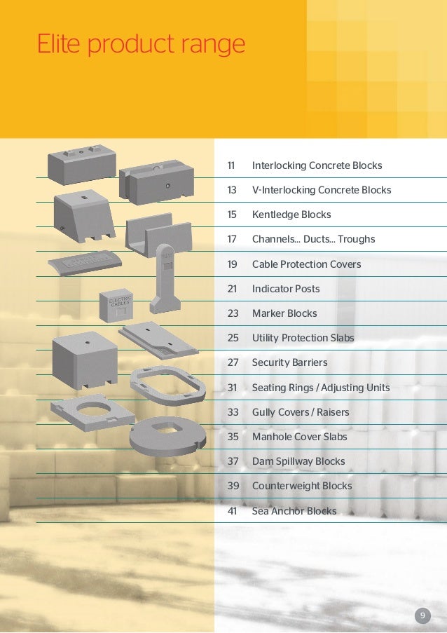 Elite Underground Concrete Cable Protection & Cable Troughs