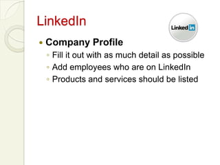 Where do I start?Also…very importantClaim and/or develop your business listing with (even if you are B to B)Google PlacesYelpYahoo/BingMerchant Circle LinkedIn (Company Page)