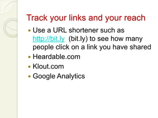 YouTube (Video)Video is highly indexed by Google Over 2 billion views per day – nearly double prime-time TV audienceShort videos are fine Don’t have to be ultra-professionalCustomer testimonialsInterview employeesTurn the camera on yourself Location videos Post and tweet links to your videos 