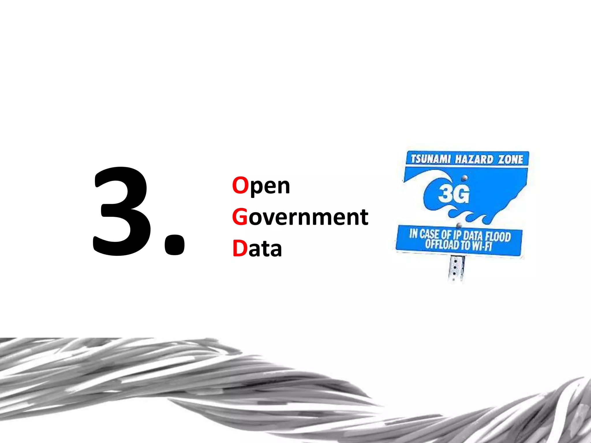 3. Open
Government
Data
 