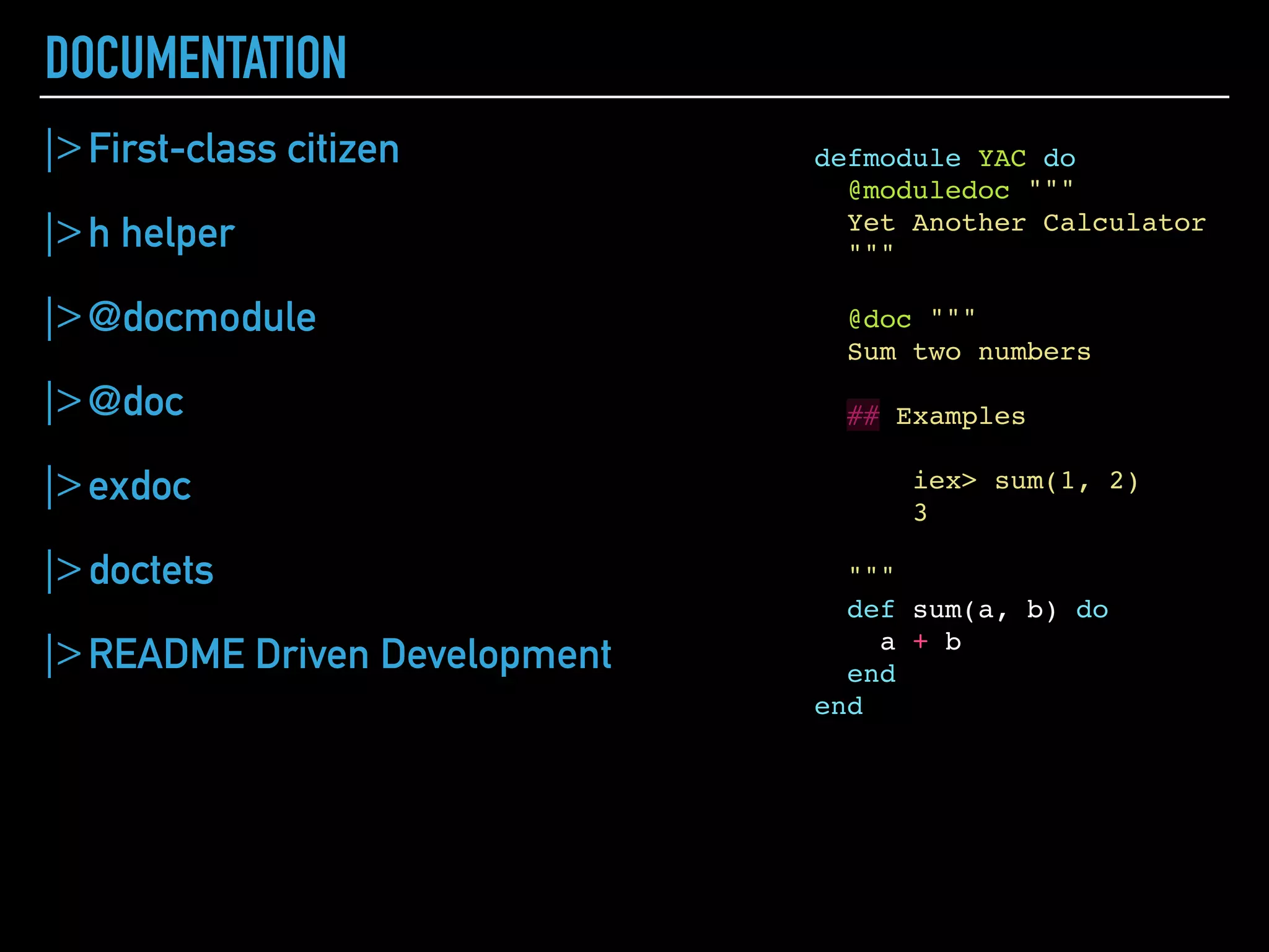 L
L
L
L
|> Application discovery
|> Failure detection
|> Processes management
|> Hot code swapping
|> Server structure
OTP
ERLANG MNESIA
L
L
L
L
OTP+ + =
A
A
P
P P
 