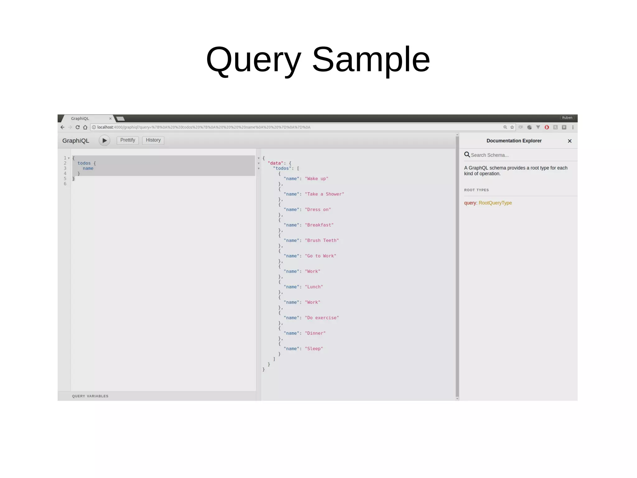 Query Sample
 