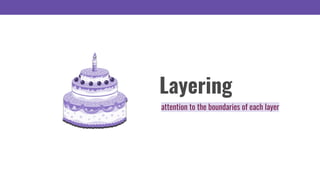 Layering
attention to the boundaries of each layer
 