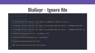 Dialixyr - Ignore ﬁle
 