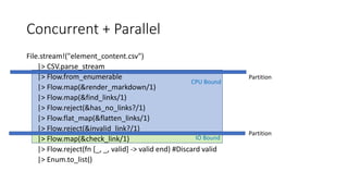 Elixir flow: Building and tuning concurrent workflows | PPTX
