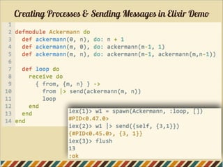 Creating Processes & Sending Messages in Elixir Demo
 