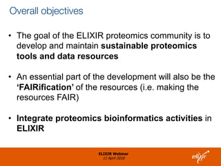 ELIXIR Implementation Study: “Mining the Proteome: Enabling Automated ...