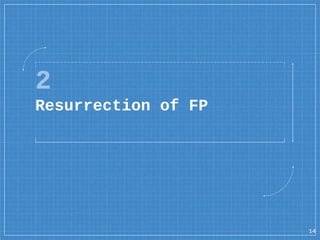 2
Resurrection of FP
14
 