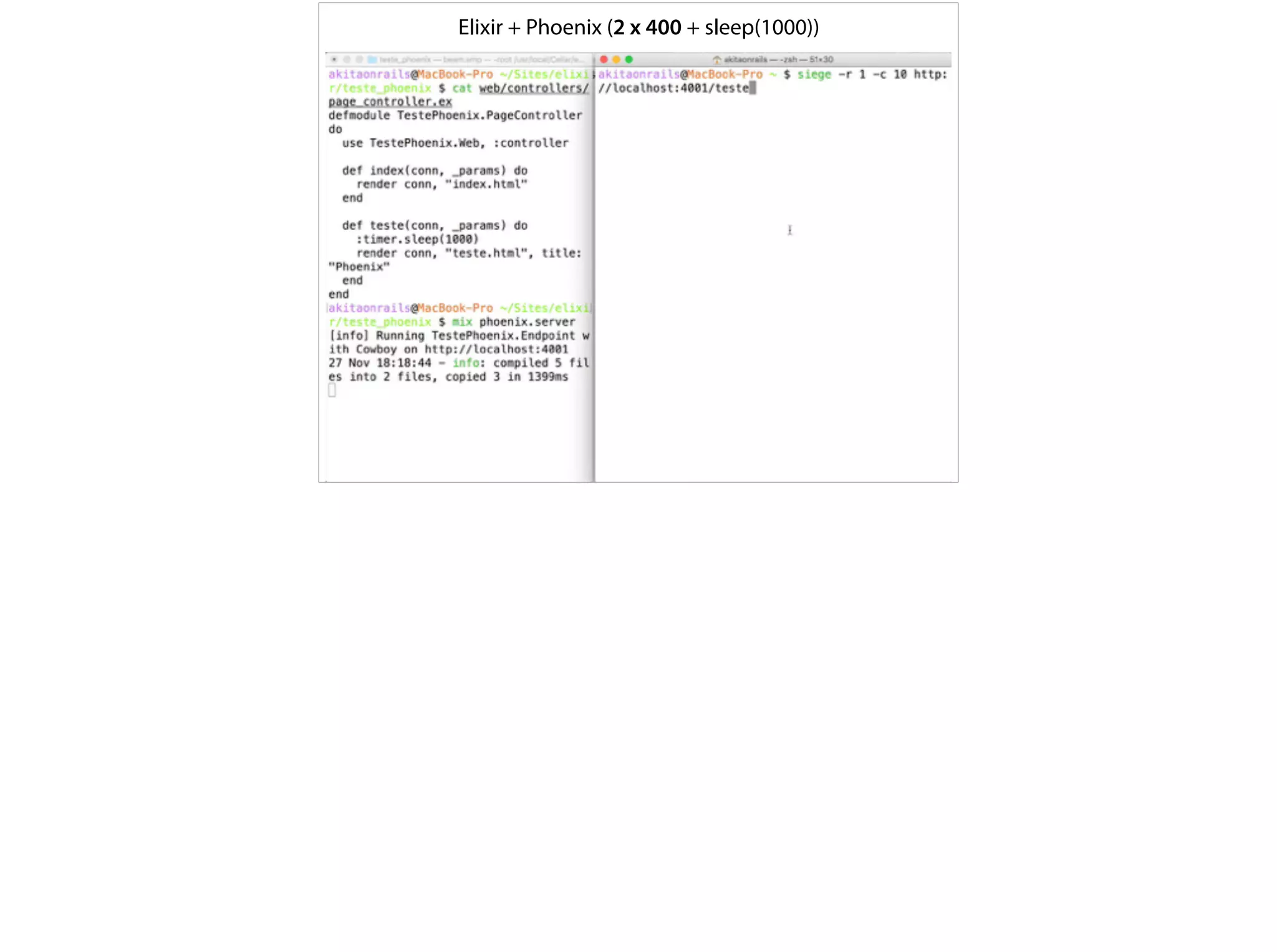 Elixir + Phoenix (2 x 400 + sleep(1000))
 