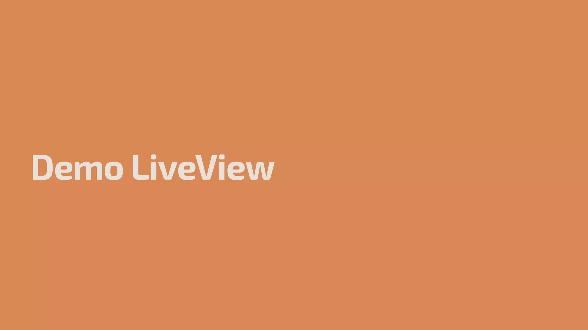 Demo LiveView
 