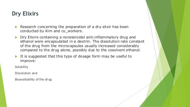 Pharmaceutical Elixirs