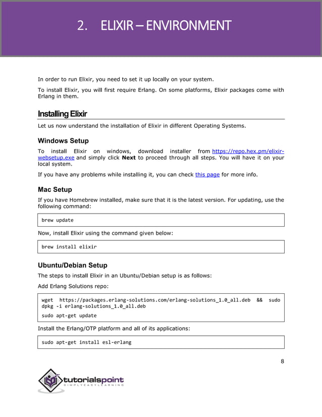 Elixir tutorial | PDF