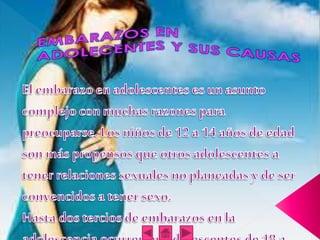 embarazos en adolecentes