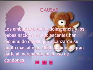 embarazos en adolecentes