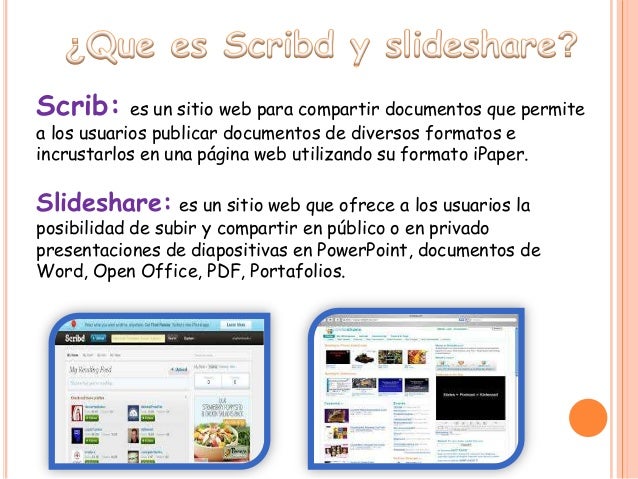 scribd y slideshare