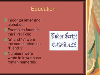 Elizabethan Childhood and Education | PPT