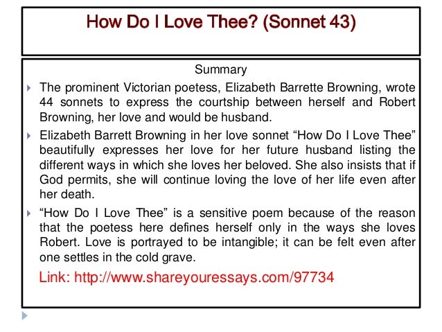 Sonnet 43 elizabeth barrett browning literary analysis