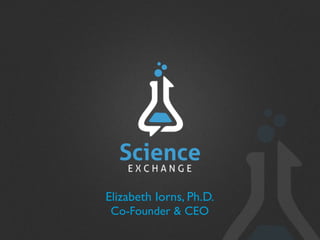 Elizabeth Iorns, Ph.D.
 Co-Founder & CEO
 