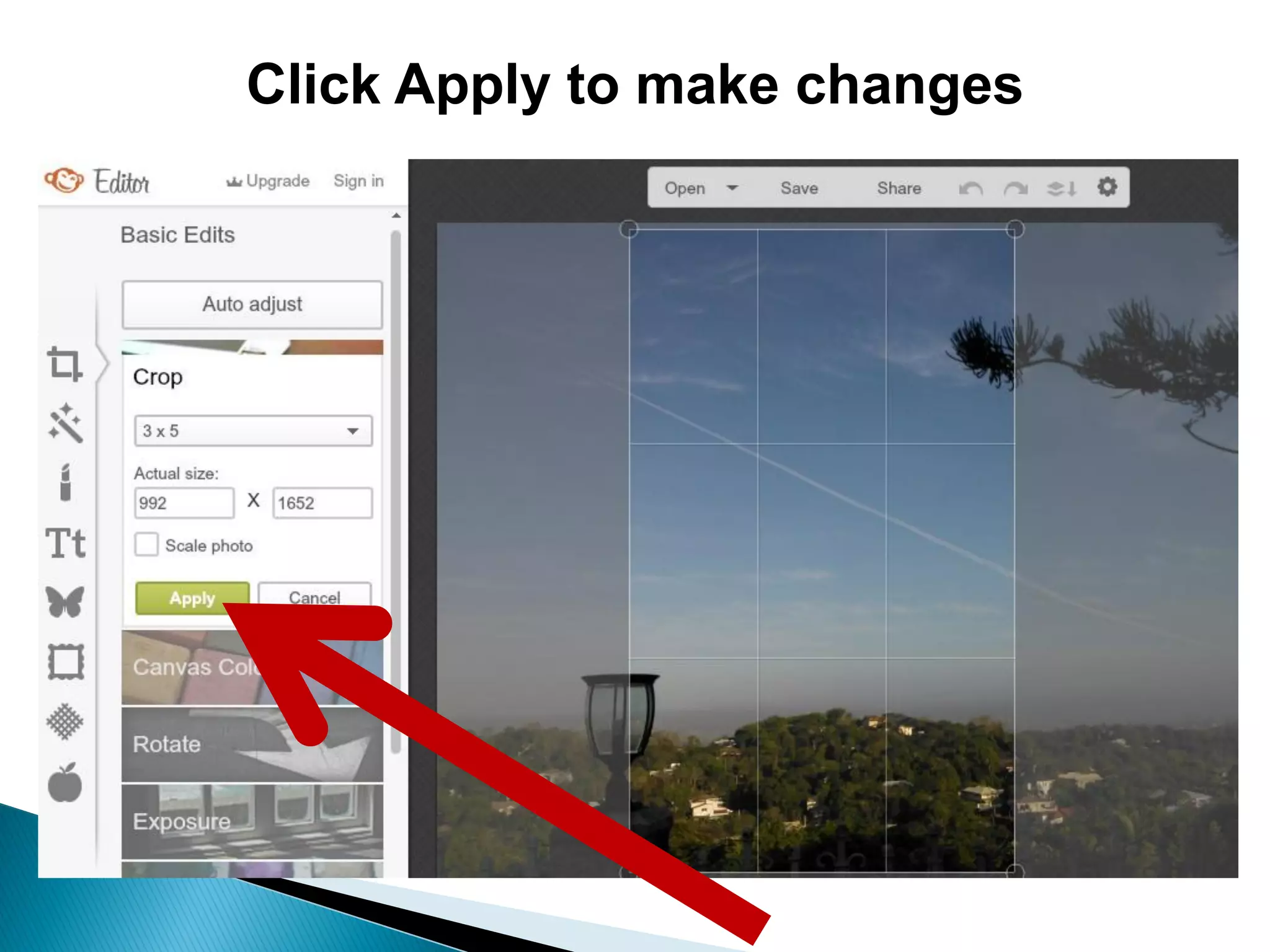 Click Apply to make changes
 